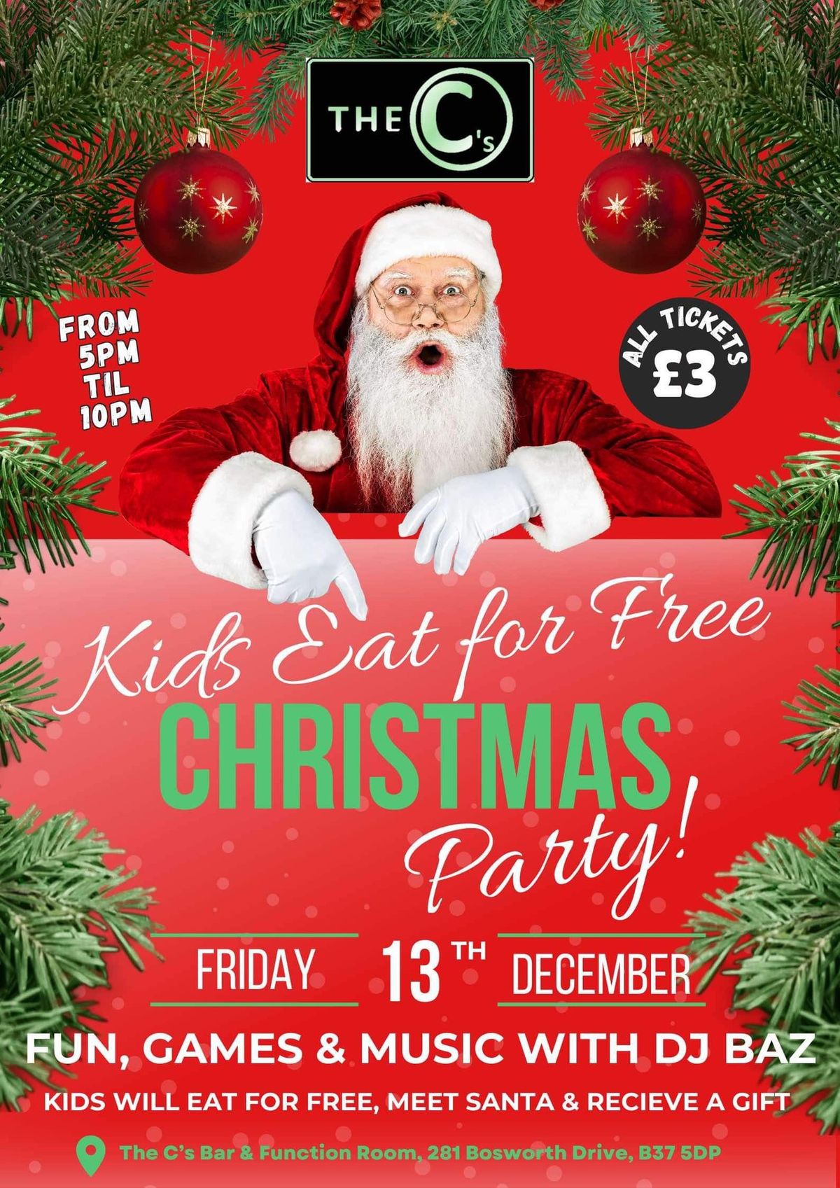 The Cs Kids Eat Free Christmas Party\ud83c\udf85