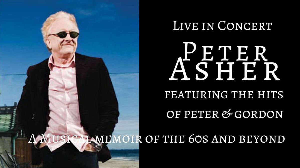 Peter Asher A Musical Memoir of the 60s and Beyond!, Kuumbwa Jazz