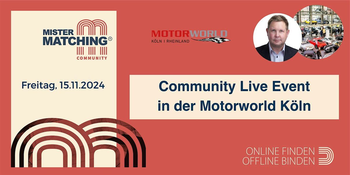 Live-Event der Mister Matching Community