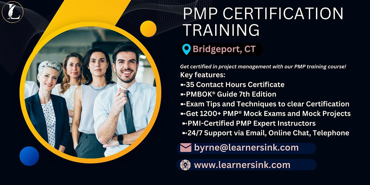 Confirmed 4 Day PMP Bootcamp In Bridgeport, CT