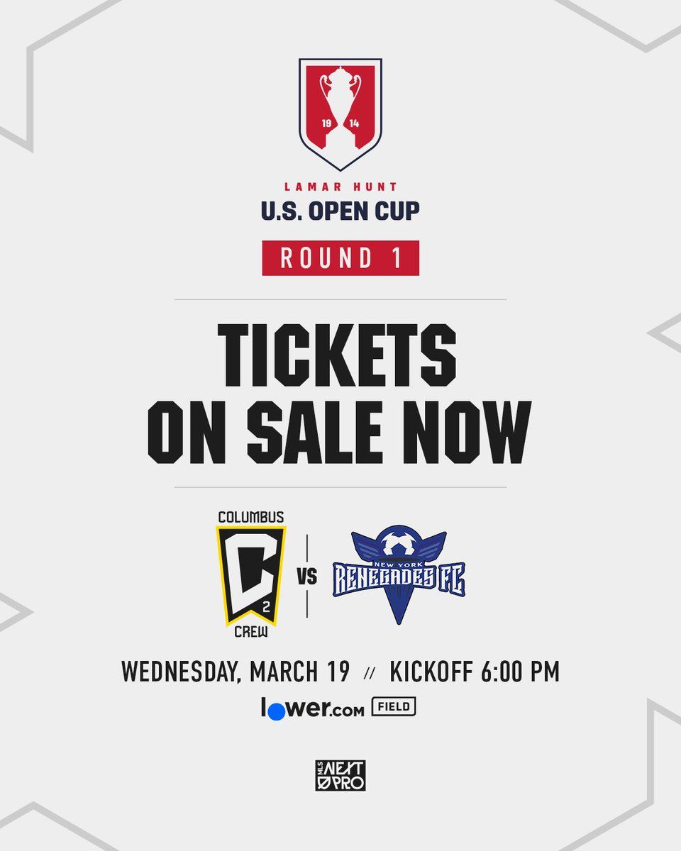 U.S. Open Cup: Columbus Crew 2 vs. Renegades NY FC