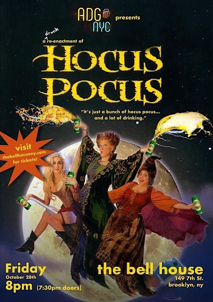 A Drinking Game NYC presents Hocus Pocus, The Bell House, Brooklyn, 28