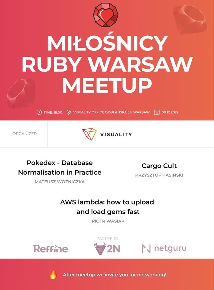 Mi\u0142o\u015bnicy Ruby Warsaw Meetup December