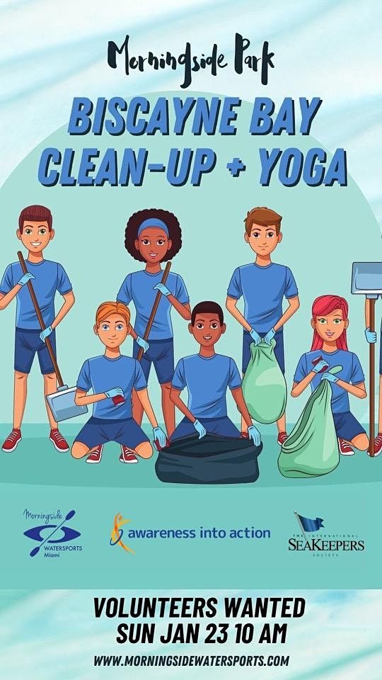 Volunteer Biscayne Bay Clean Up Miami + Discount Kayak Rental + Yoga