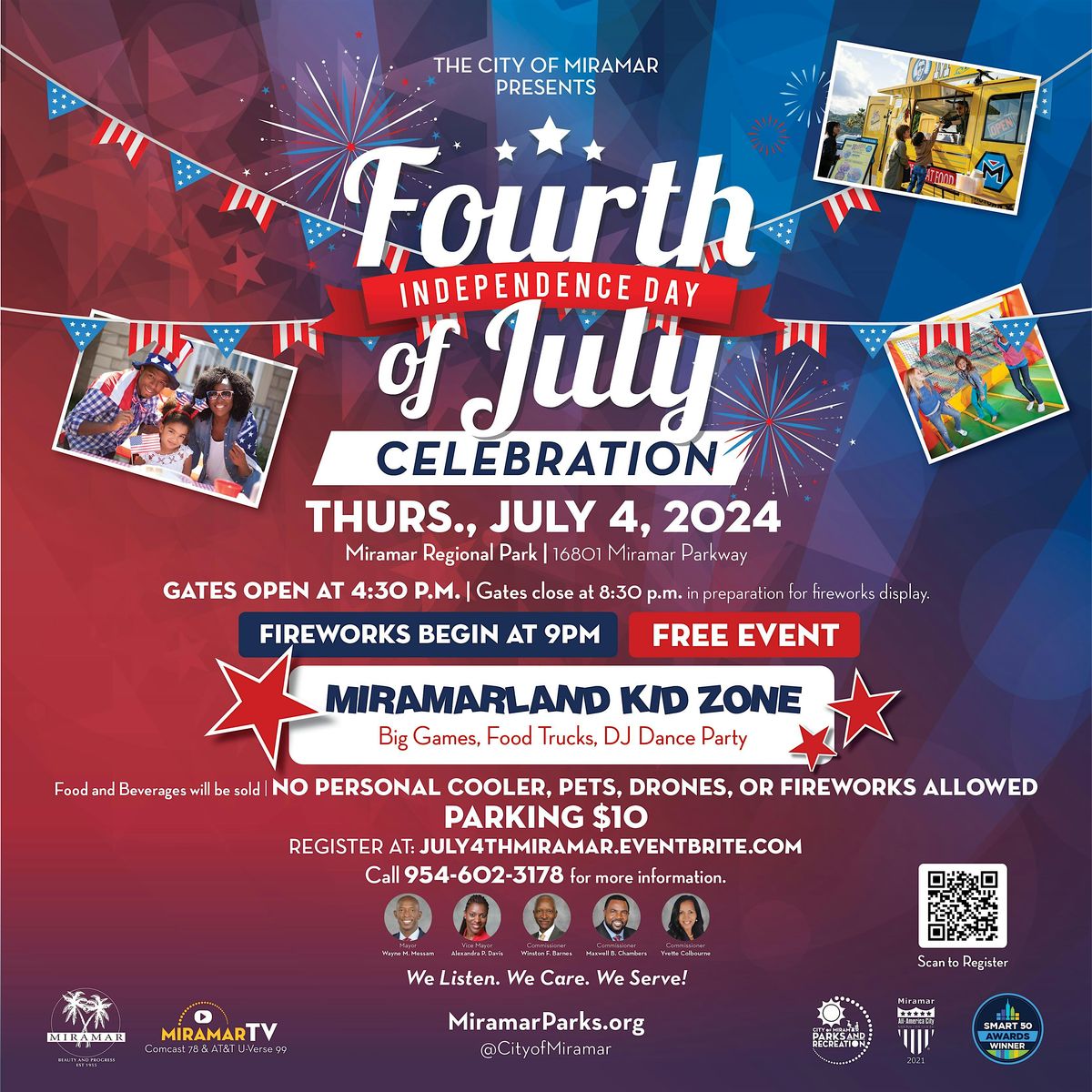 4th of July Celebration and Fireworks Display at Miramar Regional Park!