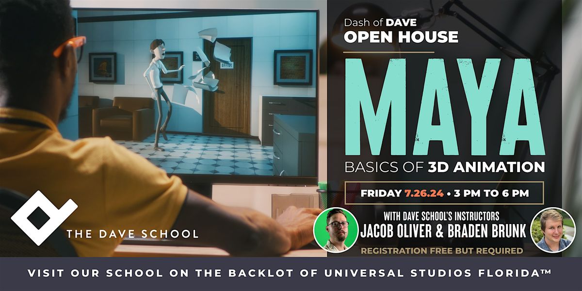 DASH of DAVE: Experience a Free 3D Maya Lesson at DAVE School