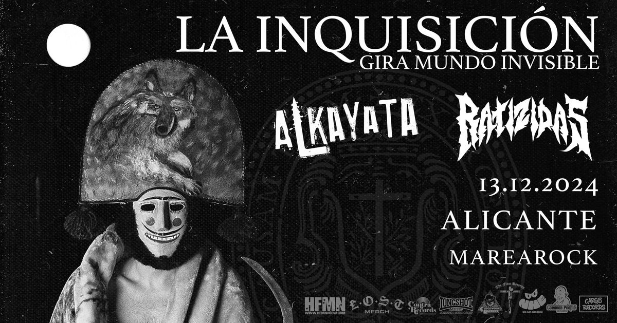 La Inquisici\u00f3n + Alkayata + Ratizidas (13\/12\/2024) ALACANT@ Sala Marearock