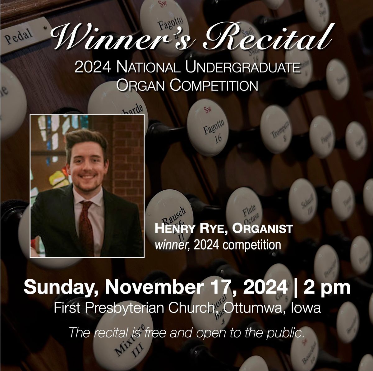 Winner's Organ Recital