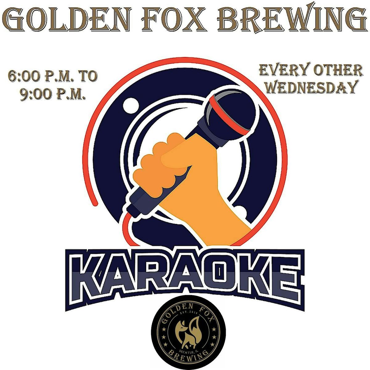 Karaoke at the Golden Fox Brewery!