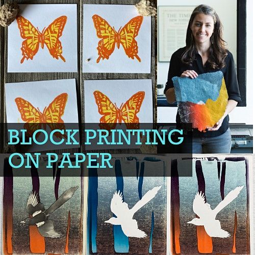 Paper Block Printing Class