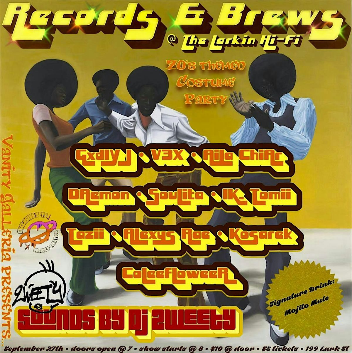 Vanity Galleria Presents\u2026 RECORDS & BREWS! @ The Larkin Hi-Fi