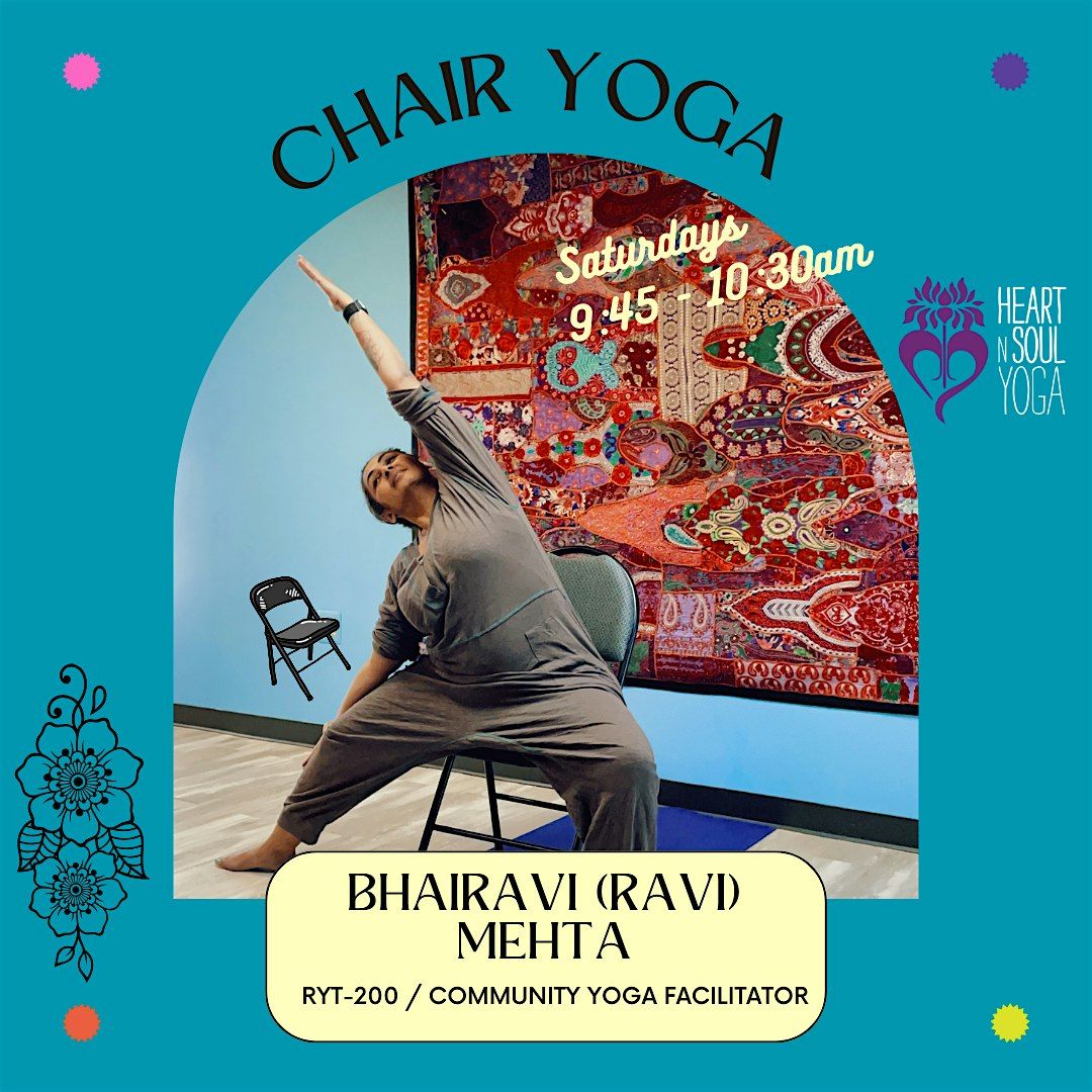 Chair Yoga with Ravi (Beginners & Seniors Friendly)