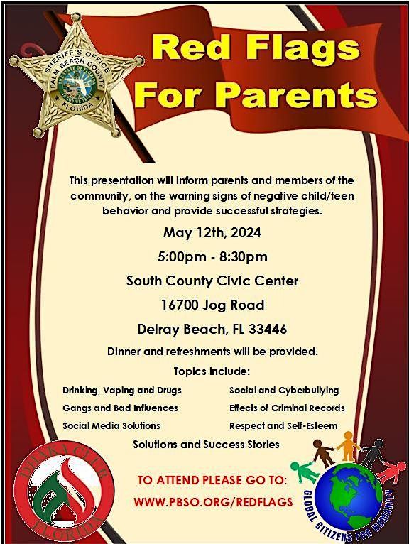 PBSO Red Flags For Parents DHAKA