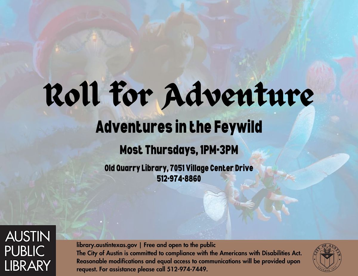 Dungeons & Dragons in the Feywilds - One Shot Adventures for Teens