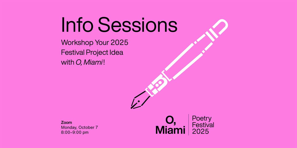 Poetry Festival | Virtual Info Session