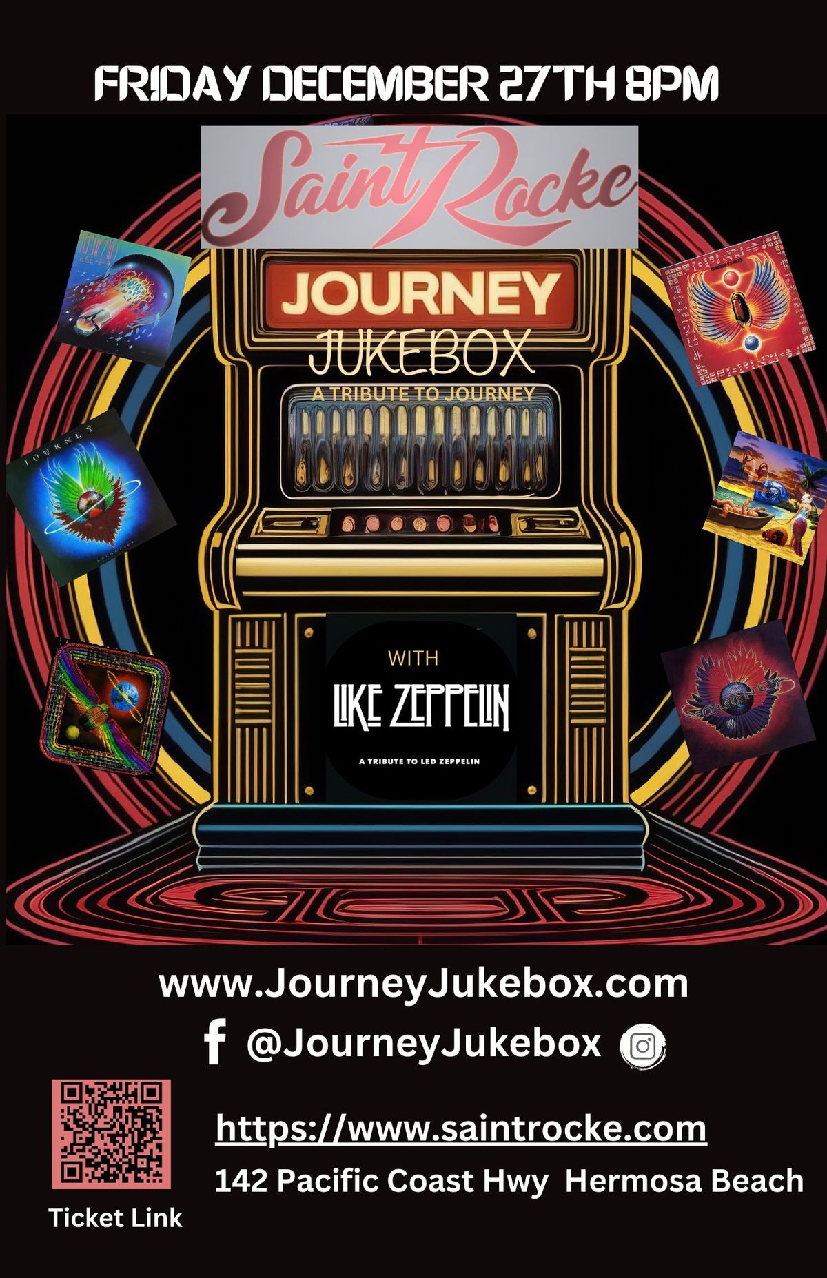 Journey Jukebox - A Tribute to Journey with Like Zeppelin at Saint Rocke Hermosa Beach