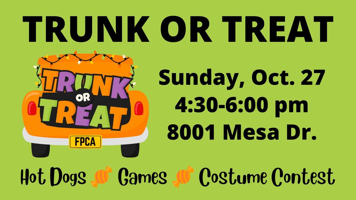 Trunk or Treat