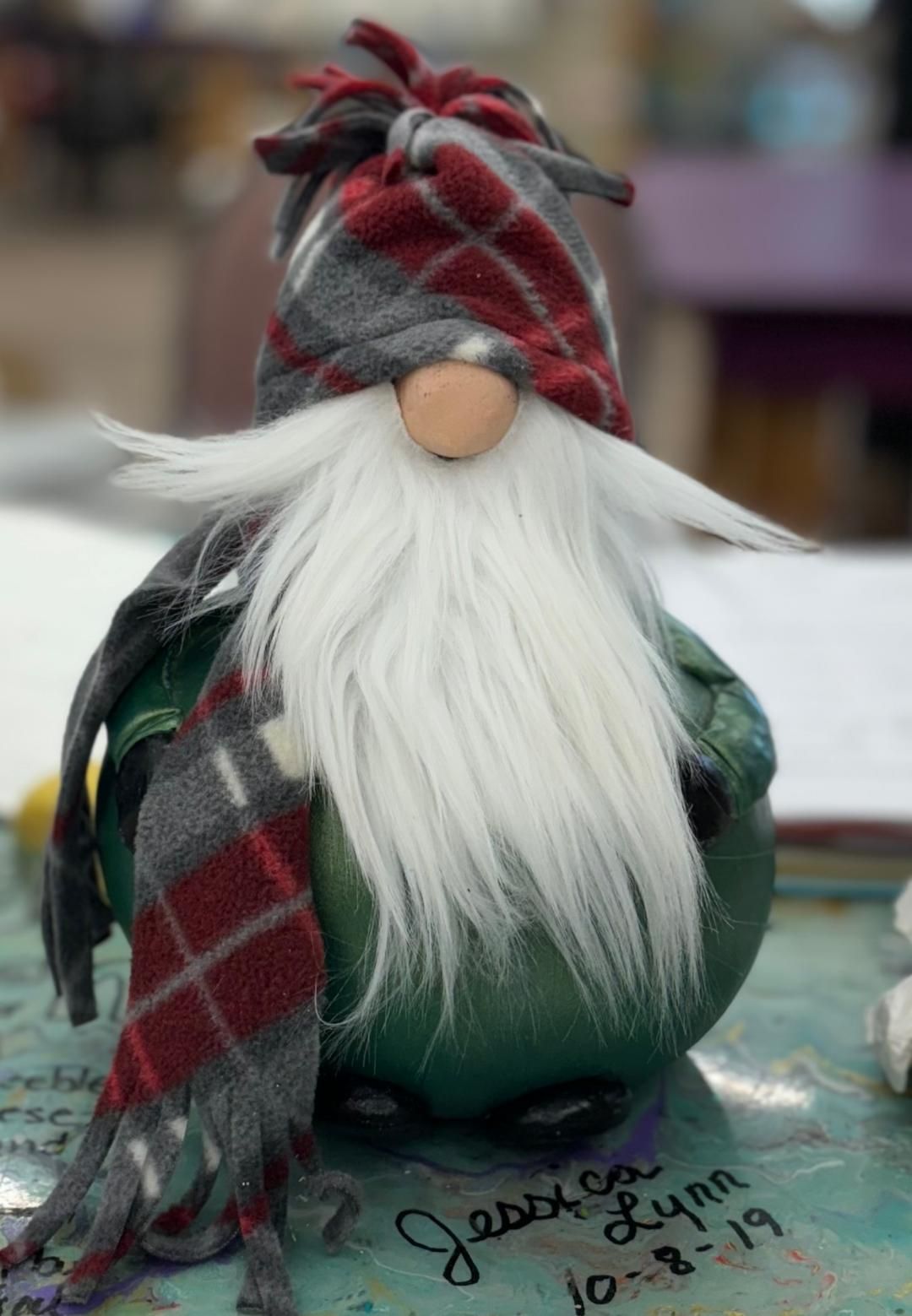 Winter Gnome Snowman Gourd