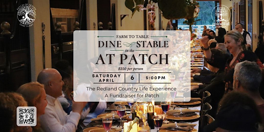 Farm to Table Dine in the Stable at Patch