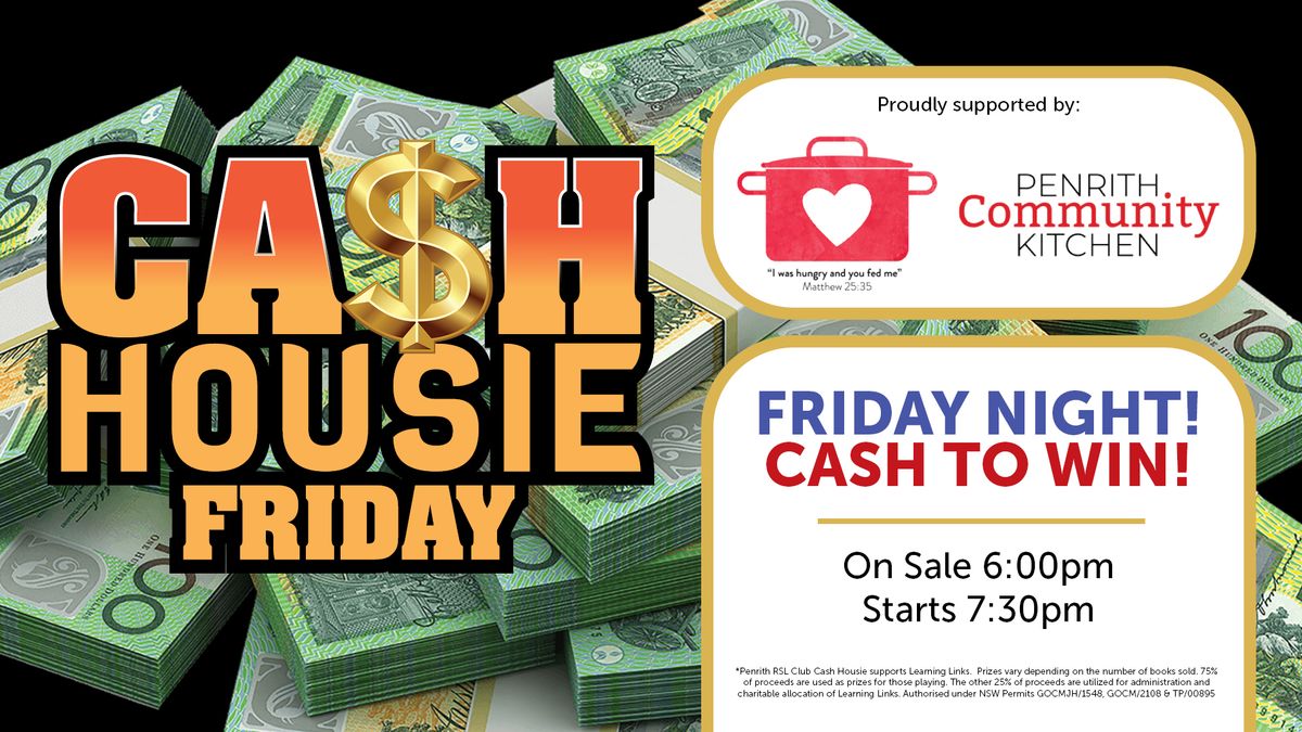 Friday Cash Housie at Penrith RSL