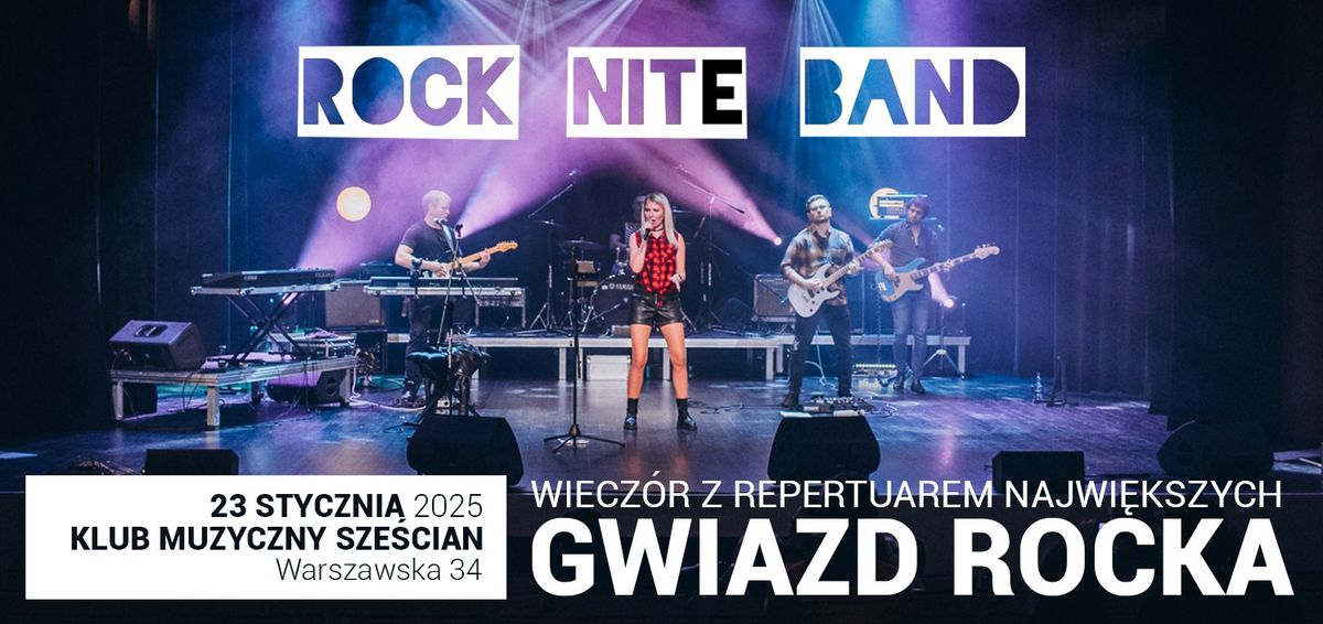 ROCK NITE BAND w Sze\u015bcianie - wiecz\u00f3r z klasyk\u0105 rock'n'rolla