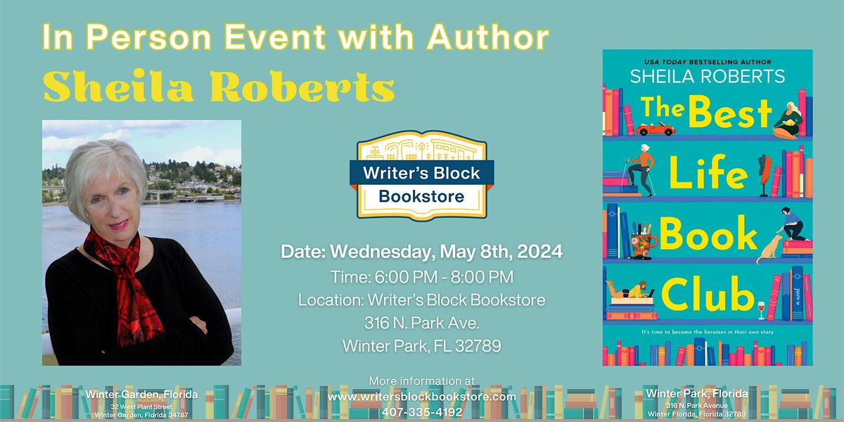 In Person Event with Florida Author Sheila Roberts
