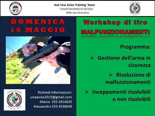 Workshop di tiro - Malfunzionamenti