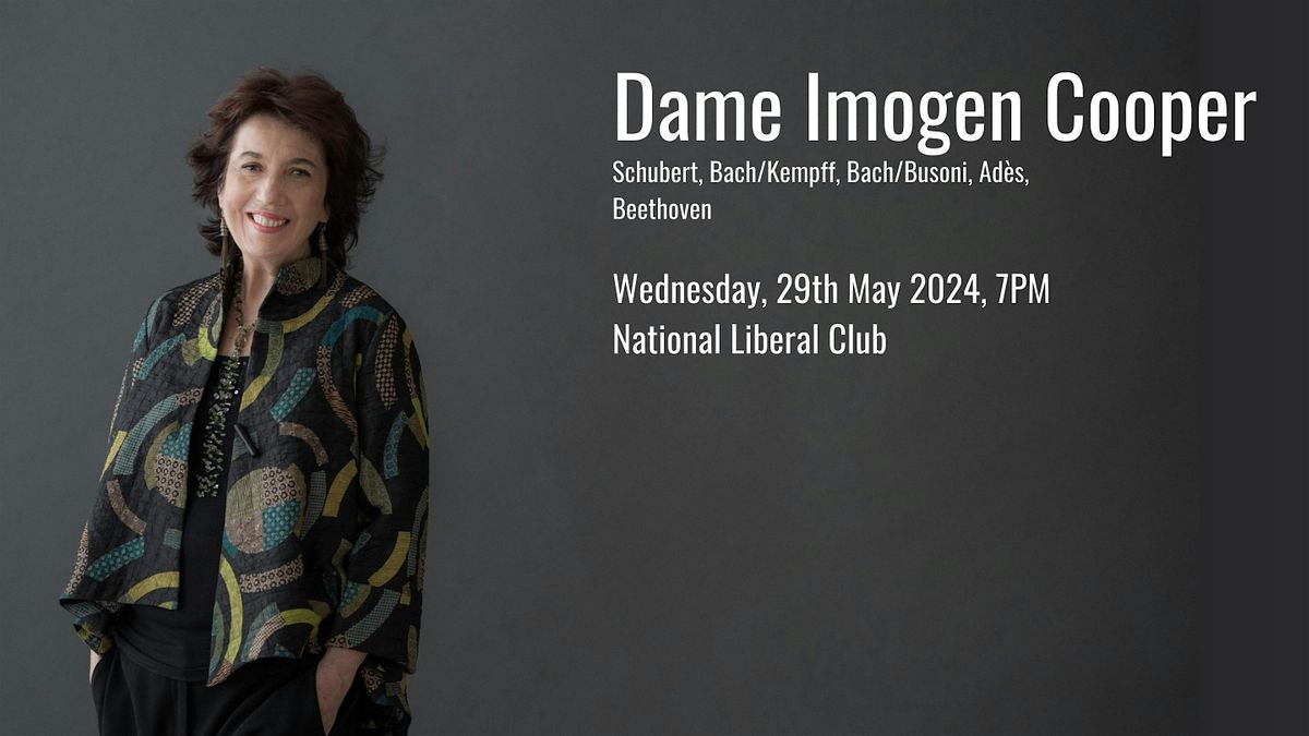 Imogen Cooper at the National Liberal Club