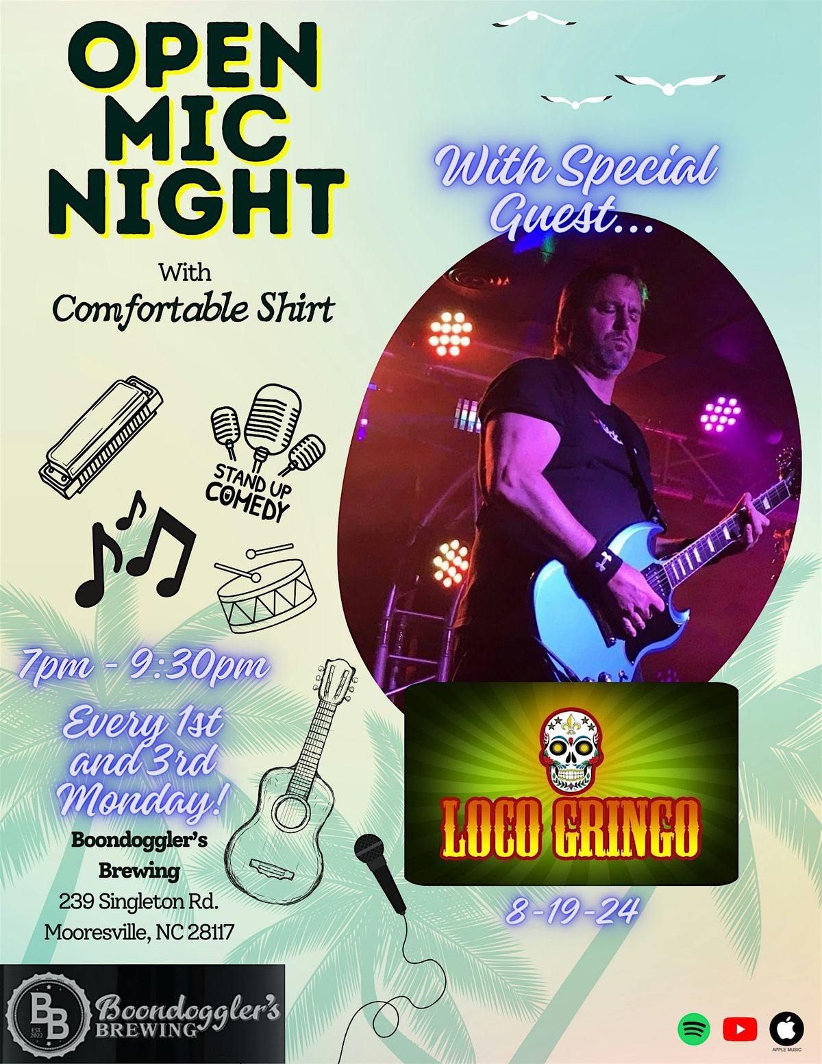 Open Mic at Boondoggler's Brewing featuring Loco Gringo!
