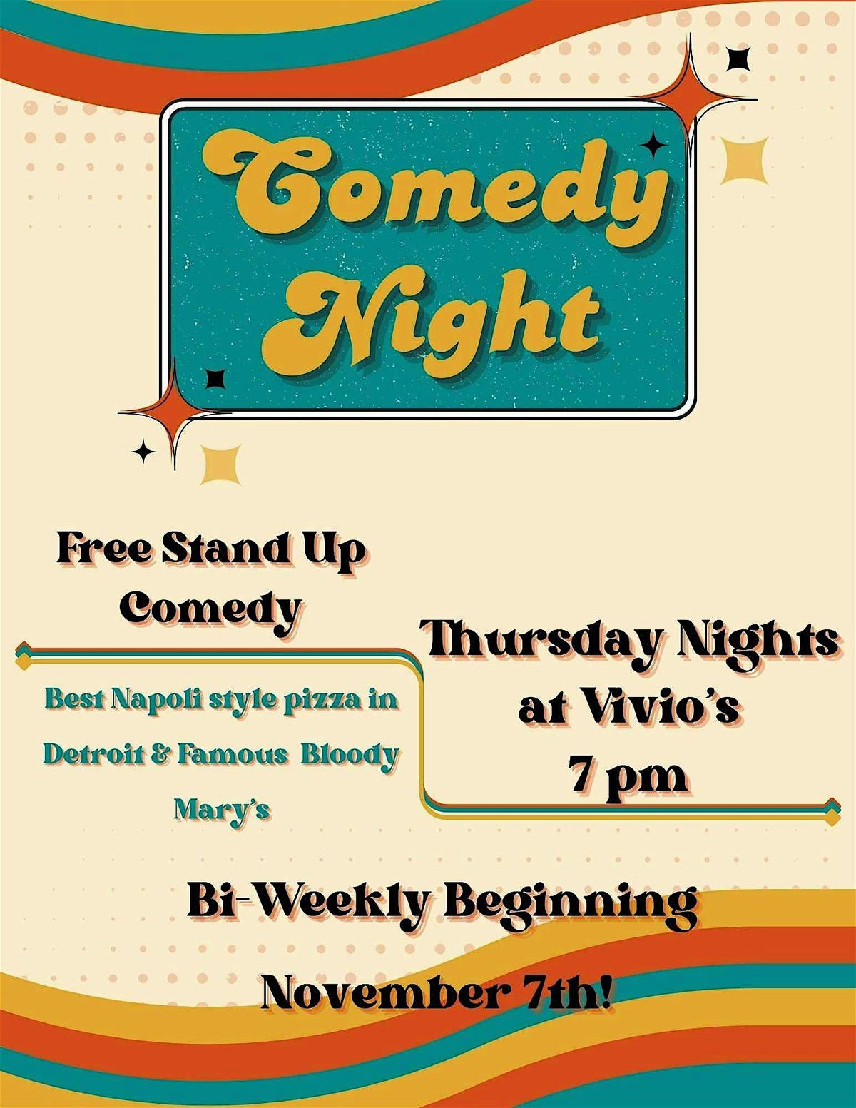 Comedy Thursdays at Vivio's Upstairs