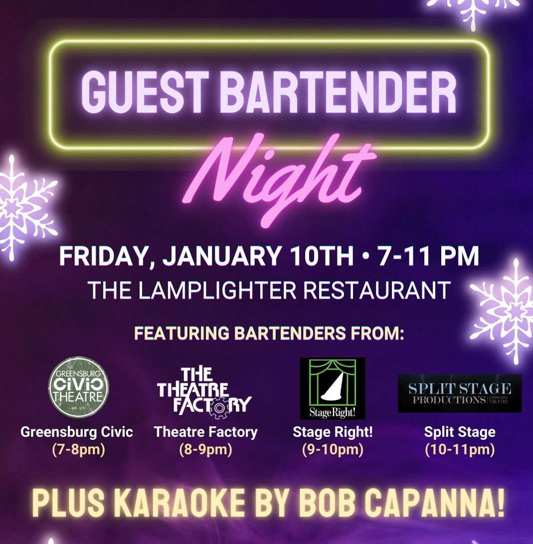 Westmoreland County Theater Guest Bartending Event