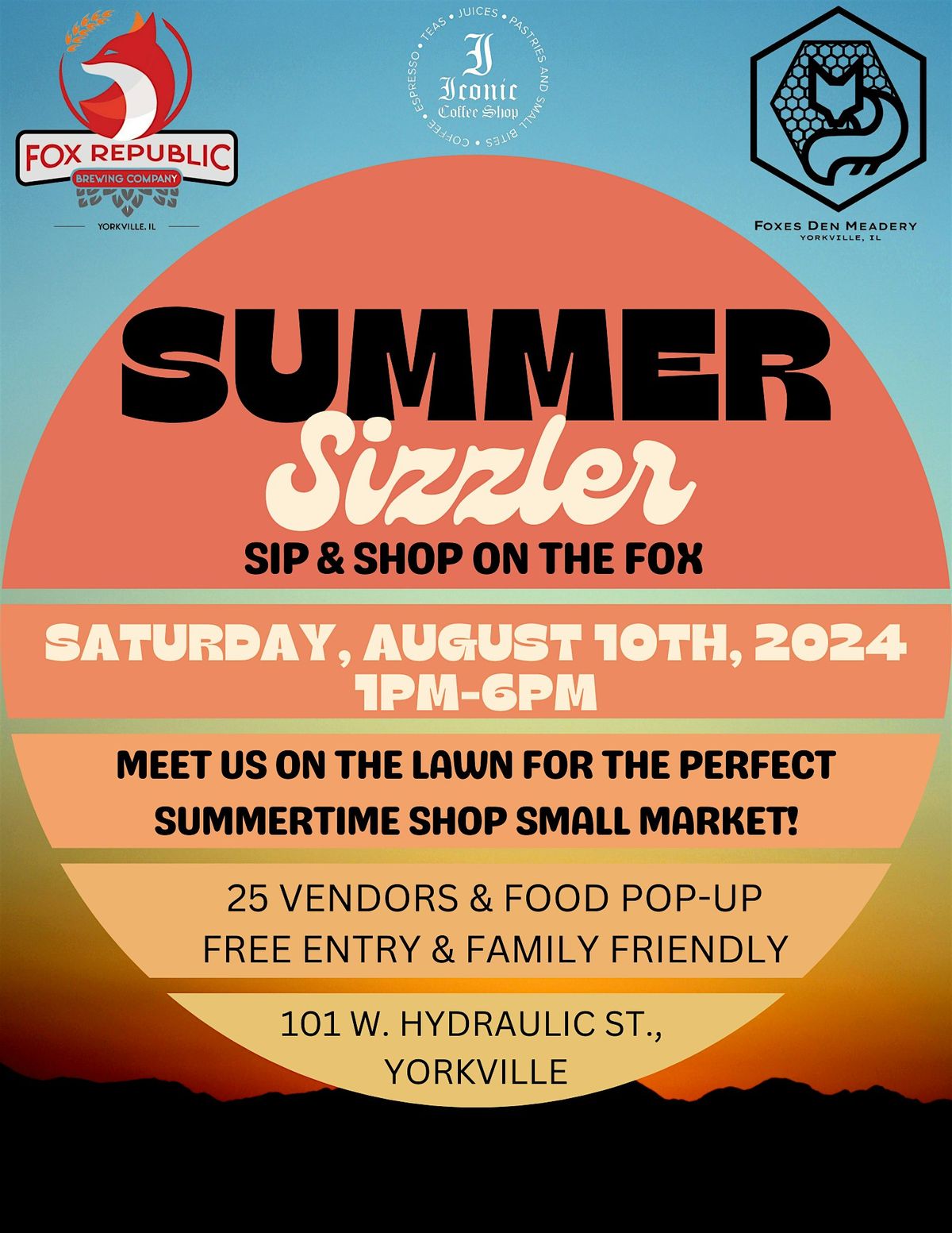 Summer Sizzler Sip & Shop On The Fox