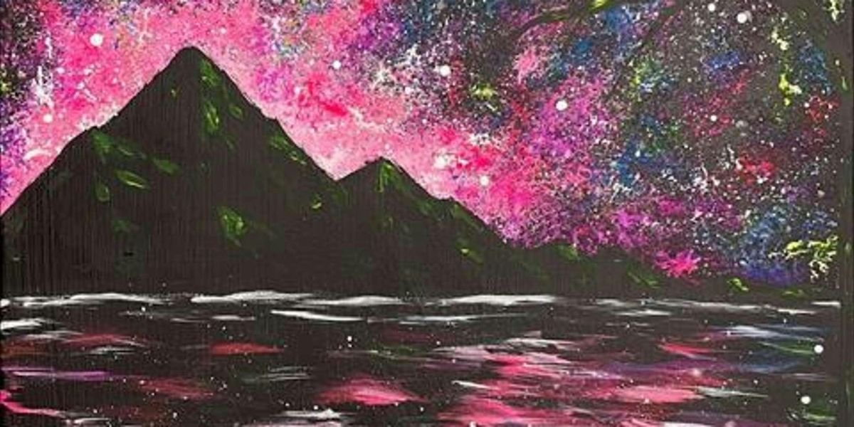 Mountainside Evening Sparkles - Paint and Sip by Classpop!\u2122