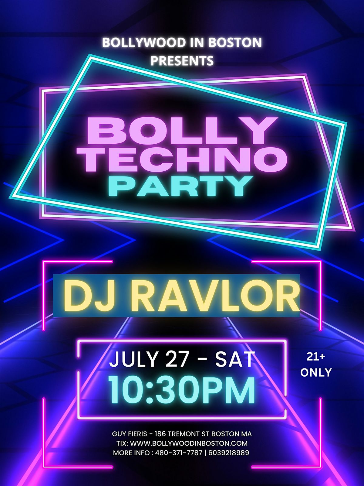 BOLLYWOOD SUMMER SATURDAYS - TECHNO PARTY - DJ RAVLOR