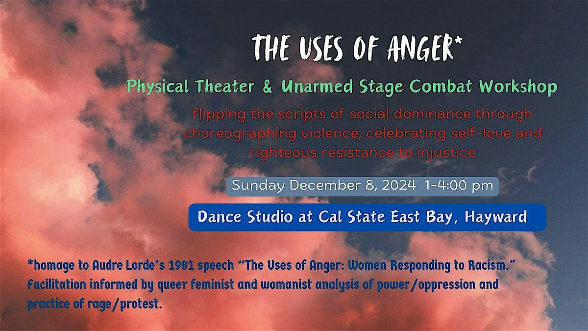 The Uses of Anger: Physical Theater & Unarmed Stage Combat Workshop