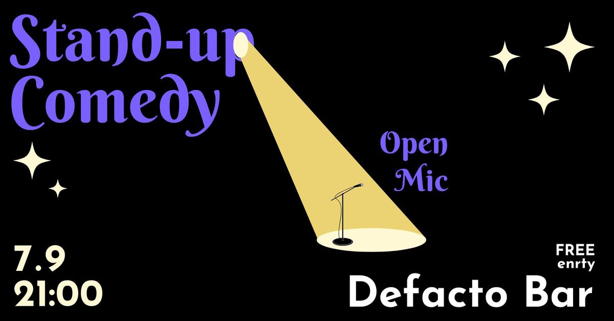 Late Night Stand-up Comedy Open Mic (at Defacto)