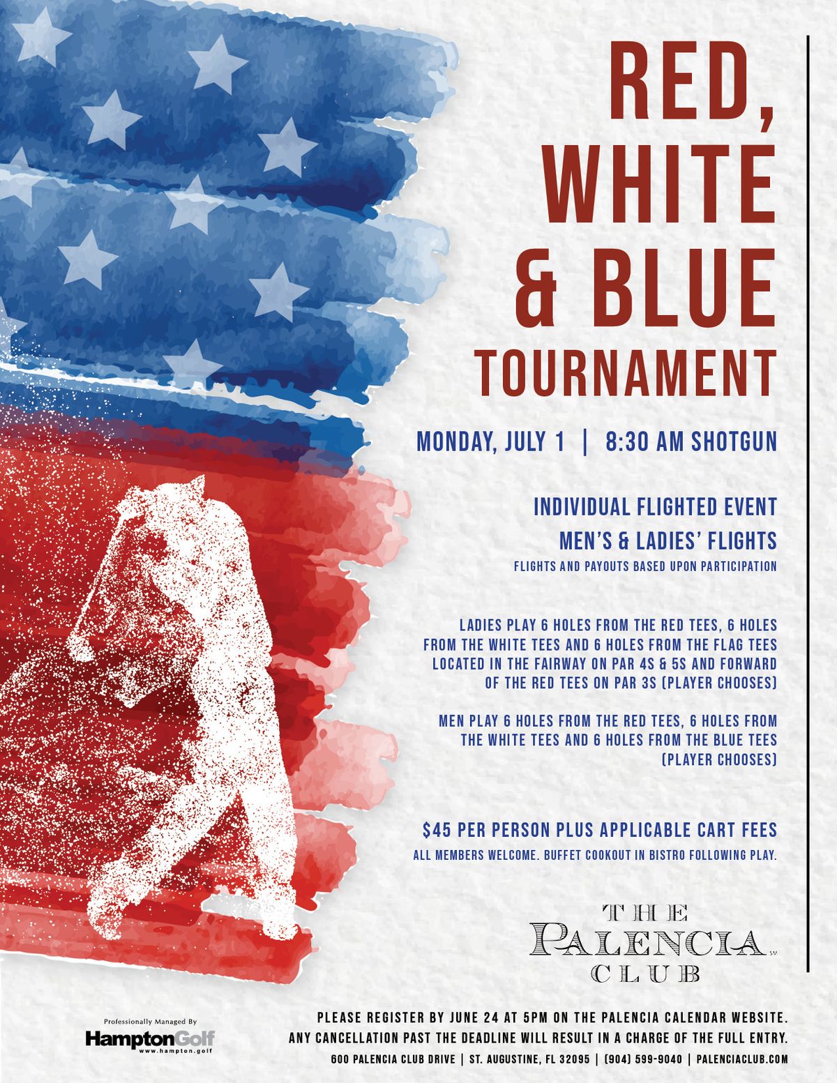 Red, White, & Blue Tournament (Member Event)