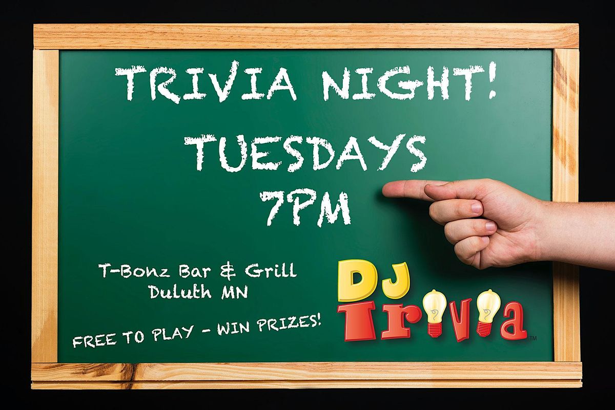 Tuesday DJ Trivia at T-Bonz