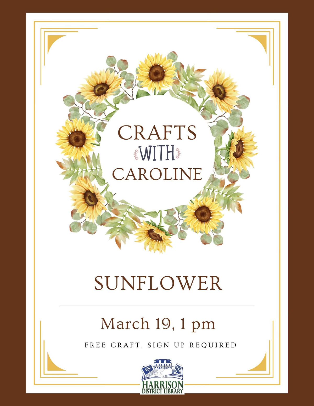 Craft w\/ Caroline: Sun Flower 