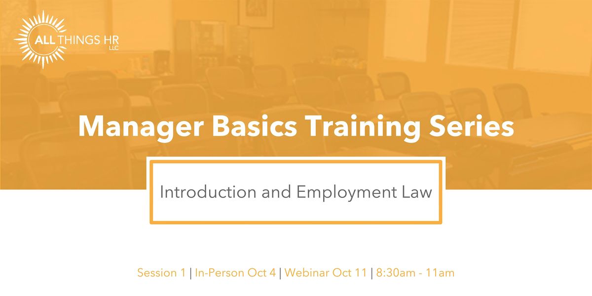 Introduction and Employment Law Webinar