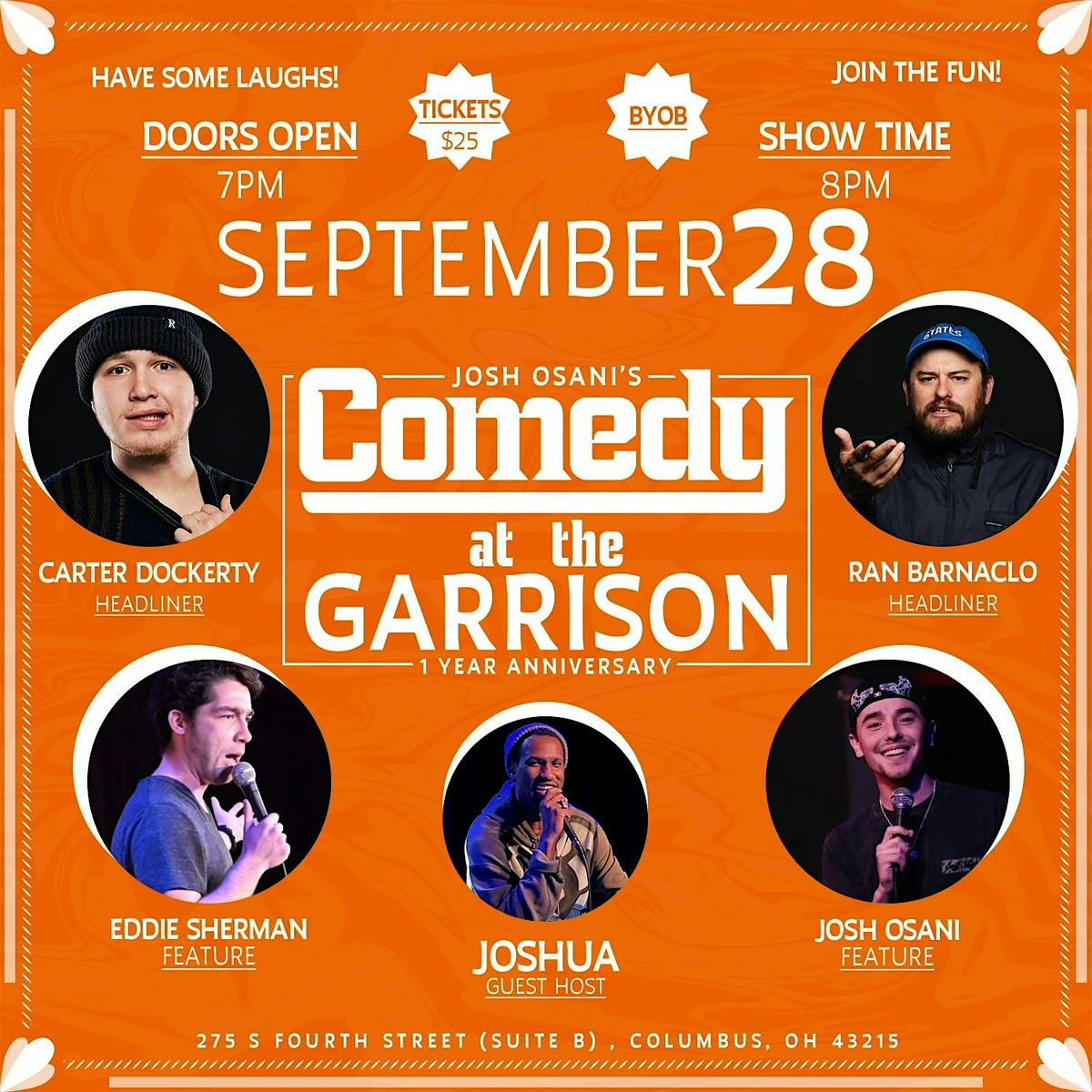 Comedy at the Garrison