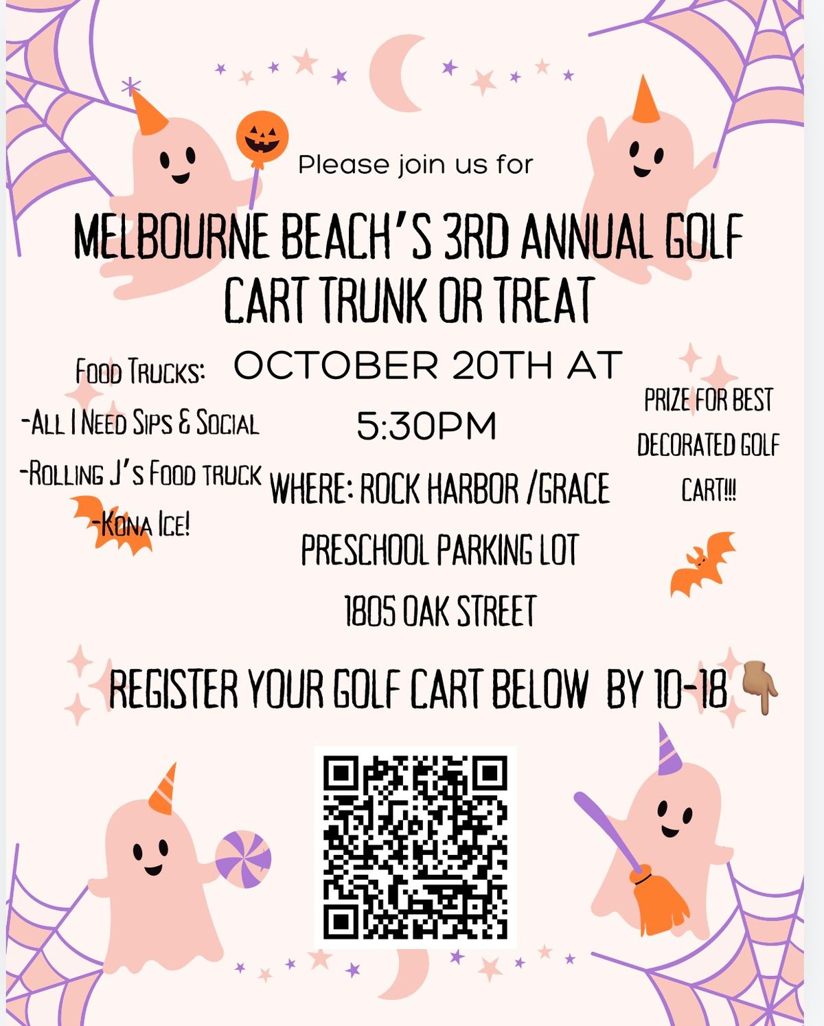 Melbourne Beach\u2019s 3rd Annual Golf Cart Trunk or Treat!!