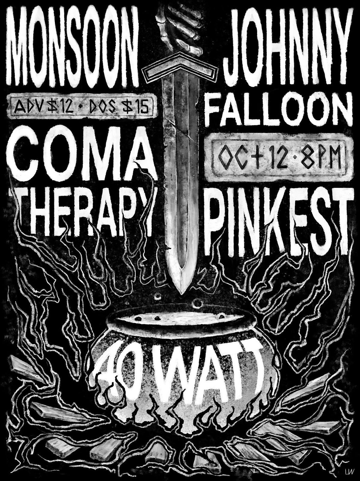 Monsoon \/ Johnny Falloon \/ Pinkest \/ Coma Therapy