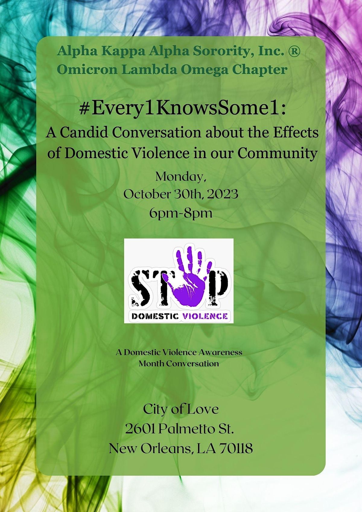 #Every1KnowsSome1: A Conversation about the Effects of Domestic Violence