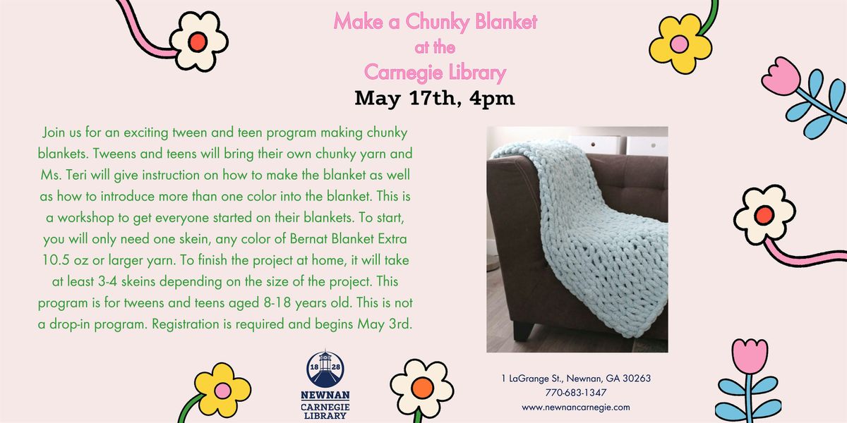 Tween and Teen Craft- Make a Chunky Blanket