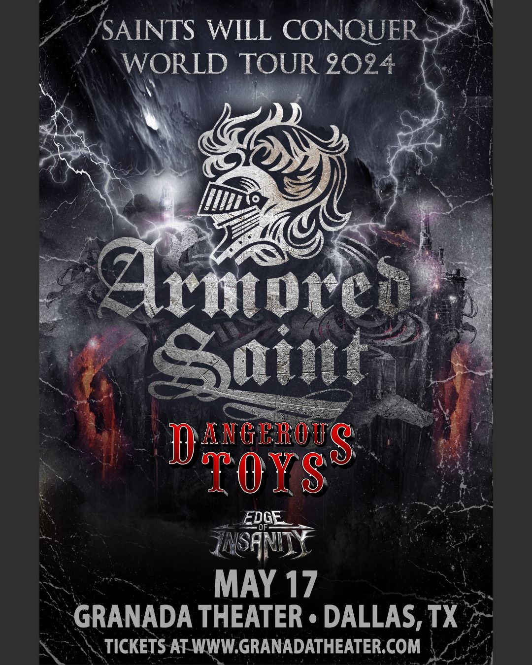 Armored Saint with Dangerous Toys & Edge of Insanity | Granada Theater | Dallas, TX