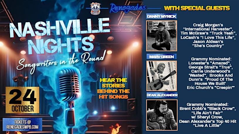 Nashville Nights - Songwriters in the Round | Hear Hit Songs' Stories!