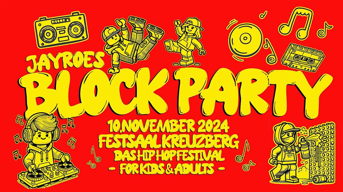 Block Party Hip Hop Vinyl Market and Kids Special at Festsaal Kreuzberg