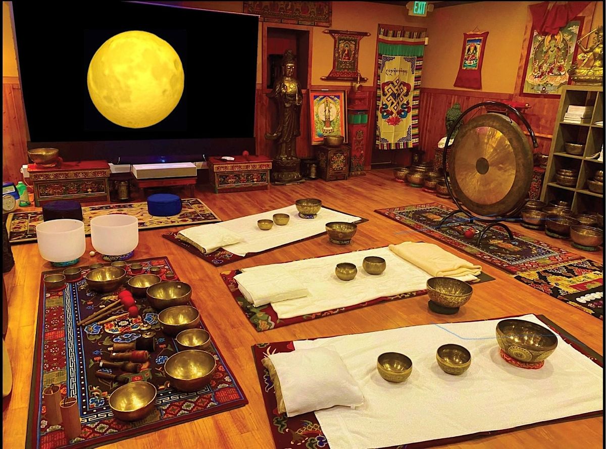 Full Moon Celebration Crystal Reiki Sound Bath Meditation + Sound Massage