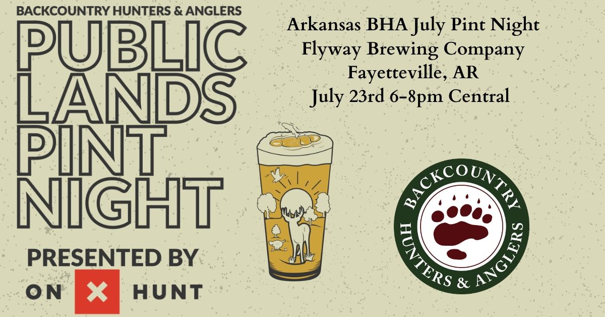 Arkansas BHA July Pint Night - Flyway Brewing Fayetteville